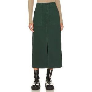 Pistola x Revolve Pamela Utility Midi Skirt in Pine Green Size 30